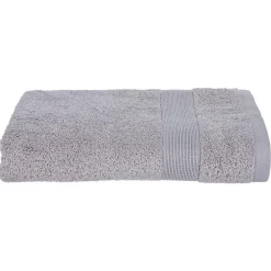 Atmosphera Créateur D'Intérieur Drap de douche Essentiel - coton 450 gr/m² - gris taupe 70x130 cm - Atmosphera