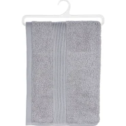 Atmosphera Créateur D'Intérieur Drap de douche Essentiel - coton 450 gr/m² - gris taupe 70x130 cm - Atmosphera