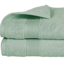 Atmosphera Créateur D'Intérieur Drap de douche Essentiel - coton 450 gr/m² - vert céladon 70x130 cm - Atmosphera