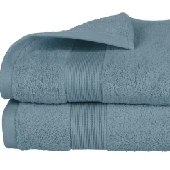Atmosphera Créateur D'Intérieur Drap de douche Essentiel - coton 450 gr/m² - gris orage 70x130 cm - Atmosphera