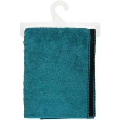 Atmosphera Créateur D'Intérieur Drap de douche Joia - coton 550 gr/m² - bleu canard 70x130 cm - Atmosphera* Serviette De Toilette