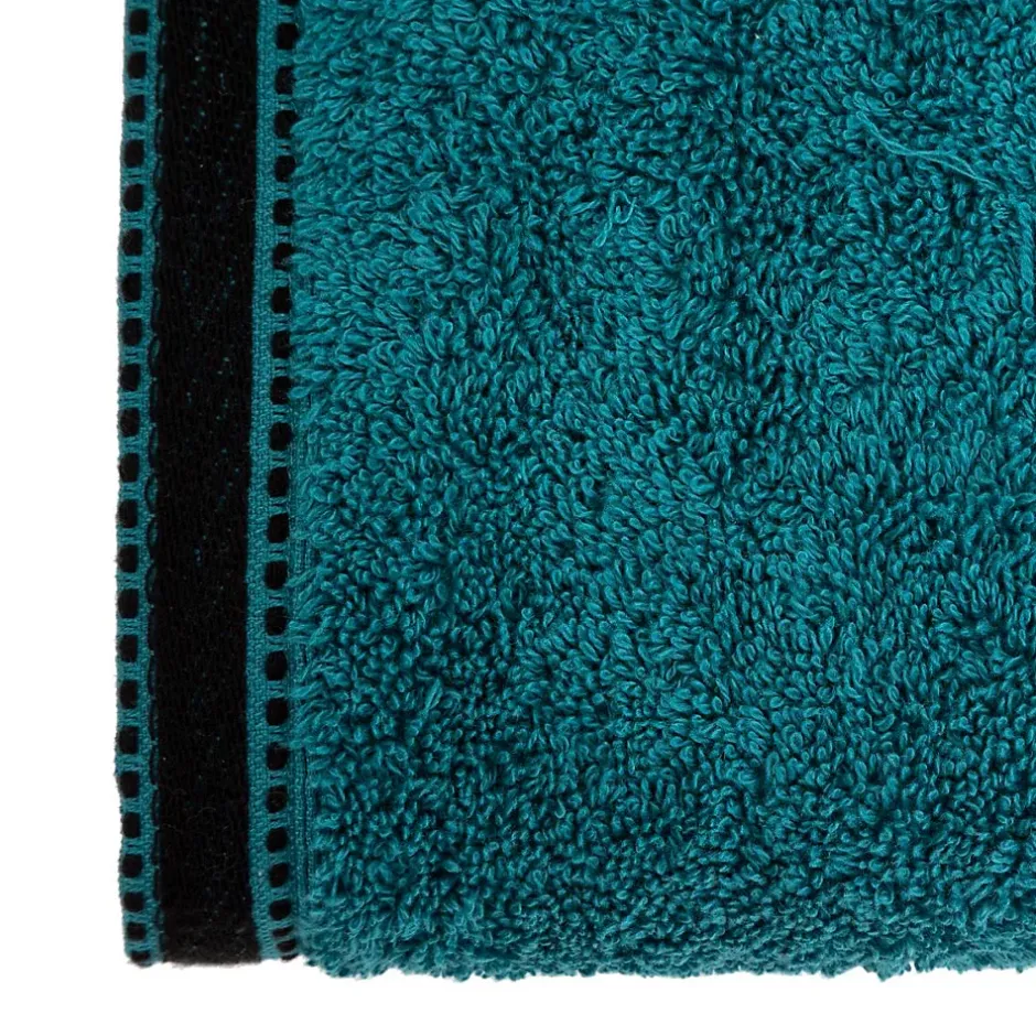 Atmosphera Créateur D'Intérieur Drap de douche Joia - coton 550 gr/m² - bleu canard 70x130 cm - Atmosphera* Serviette De Toilette