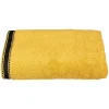 Atmosphera Créateur D'Intérieur Drap de douche Joia - coton 550 gr/m² - jaune moutarde 70x130 cm - Atmosphera* Serviette De Toilette