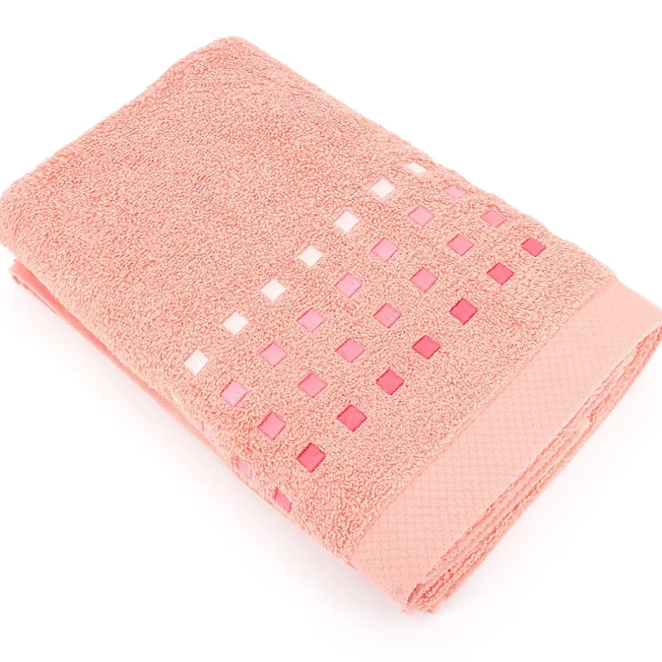 Linnea Drap de douche 70x140 cm coton 550g/m2 PURE PRIMAVERA rose Saumon* Serviette De Bain