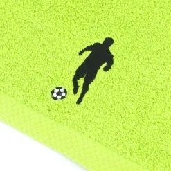 Linnea Drap de douche 70x140 cm coton 550g/m2 PURE FOOTBALL Vert Pistache* Serviette De Bain