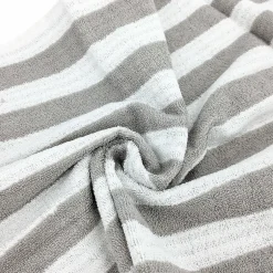 Linnea Drap de douche 70x140 cm coton collection EFFICIENCE STRIPES gris lunar