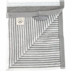 Linnea Drap de douche 70x140 cm coton collection EFFICIENCE STRIPES gris lunar