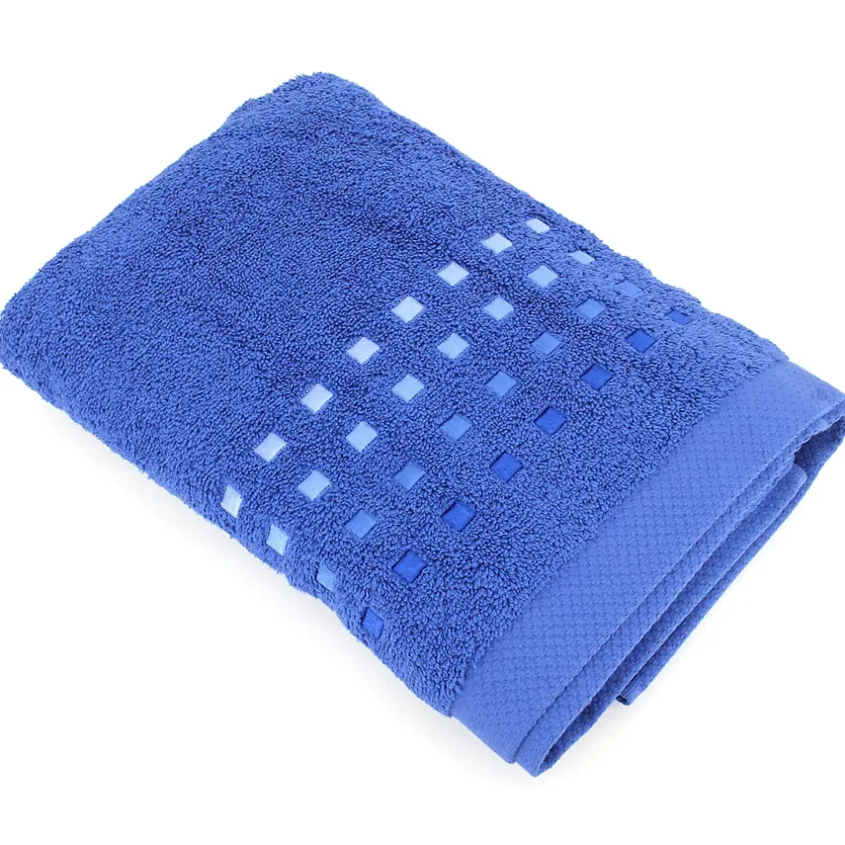 Linnea Drap de douche 70x140 cm coton 550g/m2 PURE PRIMAVERA bleu Marine* Serviette De Bain