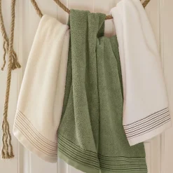 Linnea Drap de douche 70x140 cm JULIET Vert 520g/m2* Serviette De Bain