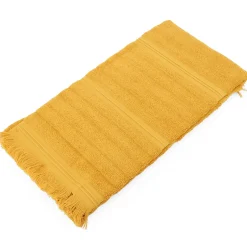 Linnea Drap de douche 70x140 cm NATURAL STRIPES curry