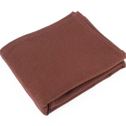 Linnea Drap de douche 70x140 cm nid d'abeille PURE WAFFLE 300 g/m² marron