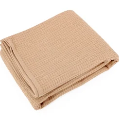 Linnea Drap de douche 70x140 cm nid d'abeille PURE WAFFLE 300 g/m² beige