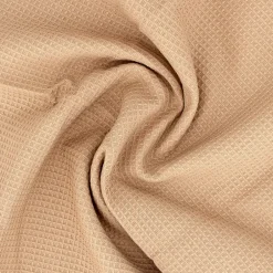 Linnea Drap de douche 70x140 cm nid d'abeille PURE WAFFLE 300 g/m² beige