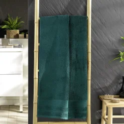 Douceur D'Intérieur Drap de Douche 70x130 cm Éponge Unie Tendresse Emeraude 600g/m²* Serviette De Bain