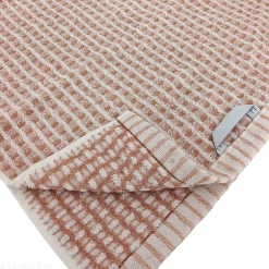 Linnea Drap de douche 70x140 cm pur coton motifs quadrillés collection GLOW marron* Serviette De Bain
