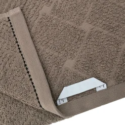 Linnea Drap de douche 70x140 cm pur coton collection OSAKA fleurs marron
