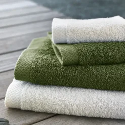 Linnea Drap de douche 70x140 cm PURE Kaki 550g/m2* Serviette De Bain