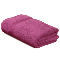 Linnea Drap de douche 70x140 cm ROYAL CRESENT Rose Vin 650g/m2* Serviette De Bain