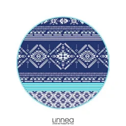 Linnea Drap de plage rond 180 cm INCA Bleu* Serviette De Bain