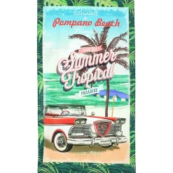 Linnea Drap de plage 100x180 cm POMPANO BEACH multicolore* Serviette De Bain
