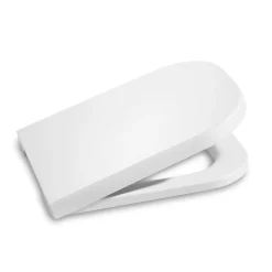 Geberit Duofix pack WC bâti-support UP100 + WC suspendu sans bride Roca avec abattant SoftClose + plaque blanche (GEBROGAWR02-FR)