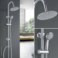 Rousseau Edouard - Colonne de douche sans robinetterie DUNEDIN - Finition Chromée* Colonne De Douche Thermostatique