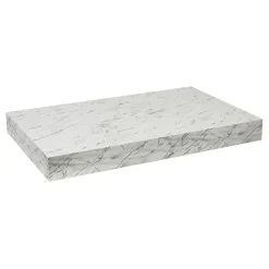 Egger Naturel plan vasque 123,5x8x50 cm, blanc effet marbre (DO12050MCB)* Plan De Travail Salle De Bains