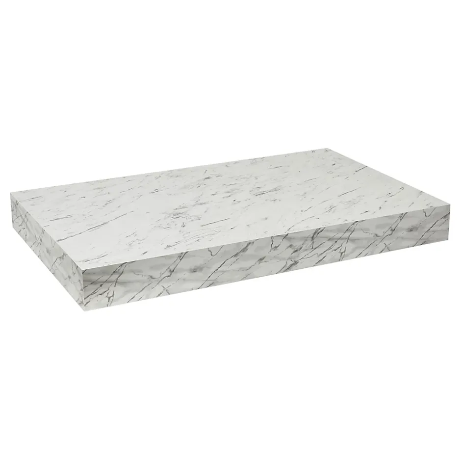 Egger Naturel plan vasque 123,5x8x50 cm, blanc effet marbre (DO12050MCB)* Plan De Travail Salle De Bains