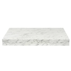 Egger Naturel plan vasque 123,5x8x50 cm, blanc effet marbre (DO12050MCB)* Plan De Travail Salle De Bains