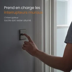 EMKE Armoire de Toilette 1 Porte - Charnières Gauche, LED Ajustable 3000K-6500K, Anti-Buée, Soft Close, Prises USB* Armoire De Toilette