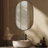 EMKE Miroir rond mural 60x100 cm, sans cuivre, résistant, pour salle de bain, entrée, salon ou chambre