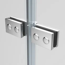 EMKE Pare de baignoire en 6 mm verre securit Paroi de douche pliable pour baignoire, 120x140cm,Revêtement Nano facile à nettoyer