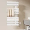 EMKE Radiateur sèche-serviettes électrique salle de bain avec thermostat, 100x50 cm, 350W, blanc brillant* Sèche-Serviettes Électrique