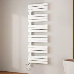EMKE Radiateur Sèche-Serviettes Électrique 1599x600 mm, Blanc 1000W, WiFi, Modes Intelligents, Détection Fenêtre* Sèche-Serviettes Électrique