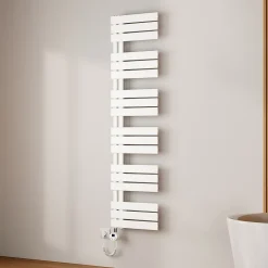EMKE Radiateur Sèche-Serviettes Électrique 1599x400 mm, Blanc 800W, WiFi, Modes Intelligents, Détection Fenêtre