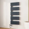 EMKE Radiateur Sèche-Serviettes Électrique 1320x600 mm, Gris Anthracite 800W, WiFi, Modes Intelligents, IPX4