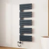 EMKE Radiateur Sèche-Serviettes Électrique 1320x500 mm, Gris Anthracite 800W, WiFi, Modes Intelligents, IPX4* Sèche-Serviettes Électrique
