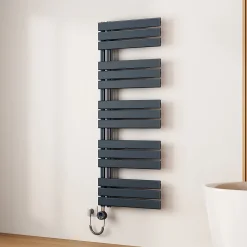 EMKE Radiateur Sèche-Serviettes Électrique 1320x500 mm, Gris Anthracite 800W, WiFi, Modes Intelligents, IPX4* Sèche-Serviettes Électrique