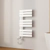 EMKE Radiateur Sèche-Serviettes Électrique 762x400 mm, Blanc 400W, WiFi, Modes Intelligents, Détection Fenêtre* Sèche-Serviettes Électrique