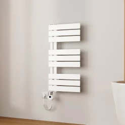 EMKE Radiateur Sèche-Serviettes Électrique 762x400 mm, Blanc 400W, WiFi, Modes Intelligents, Détection Fenêtre* Sèche-Serviettes Électrique