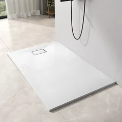 EMKE Receveur de douche receveur de douche plat antidérapant SMC receveur de douche à découper, 120x90cm, Blanc* Receveur De Douche