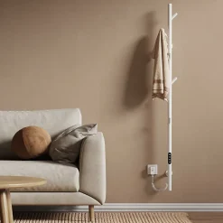 EMKE Sèche-serviettes électrique WiFi Pure, blanc brillant, 150 x 12,5 cm, température réglable, minuterie* Sèche-Serviettes Électrique