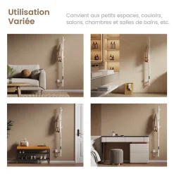 EMKE Sèche-serviettes électrique WiFi Pure, blanc brillant, 150 x 12,5 cm, température réglable, minuterie* Sèche-Serviettes Électrique
