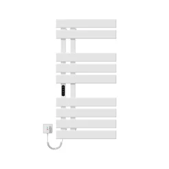 EMKE Sèche-Serviettes Électrique de salle de bain 1000 x 500 mm, Porte-serviettes chauffant électrique, Blanc 350W* Sèche-Serviettes Électrique