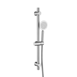 Planète Bain Ensemble barre de douche inox brossé - douchette 1 jet - flexible 150 cm - Barre 65 cm - Alois* Pommeau De Douche, Flexible Et Barre De Douche