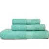 Kiamami Valentina Ensemble Coordonné De 3 Serviettes De Bain De Différentes Tailles Teddy Cotton Capri