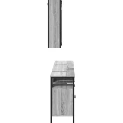 Vidaxl Ensemble d'armoires de salle de bain 3 pcs sonoma gris* Meuble Wc