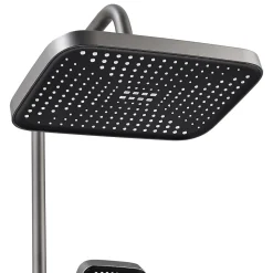 ProximaX Ensemble de douche avec mitigeur monocommande, barre de douche réglable et pommeau carré avec robinet* Pommeau De Douche, Flexible Et Barre De Douche