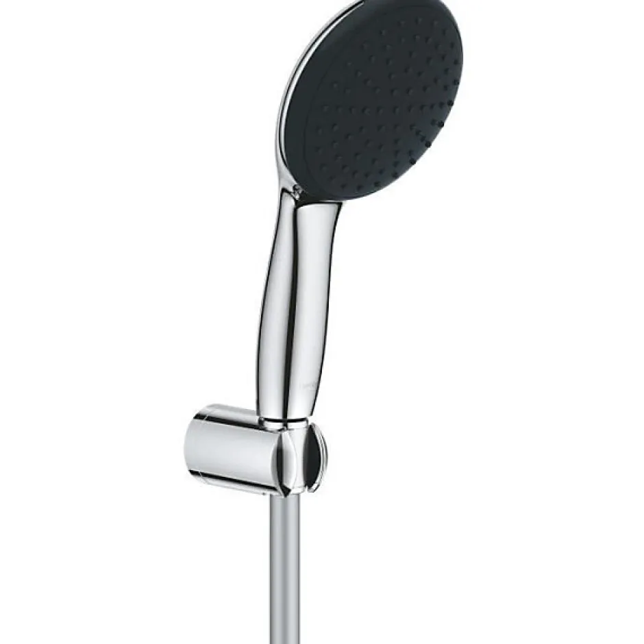 Grohe Ensemble de douche avec pommeau 1 jet Pluie, support et flexible 1,75m - Vitalio Start 110 27944001 - Economie d'eau