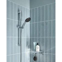 Grohe Ensemble de douche avec pommeau 1 jet, barre 60cm et flexible 1,75m - Vitalio Start 110 27942001 - Economie d'eau - Chrom* Pommeau De Douche, Flexible Et Barre De Douche